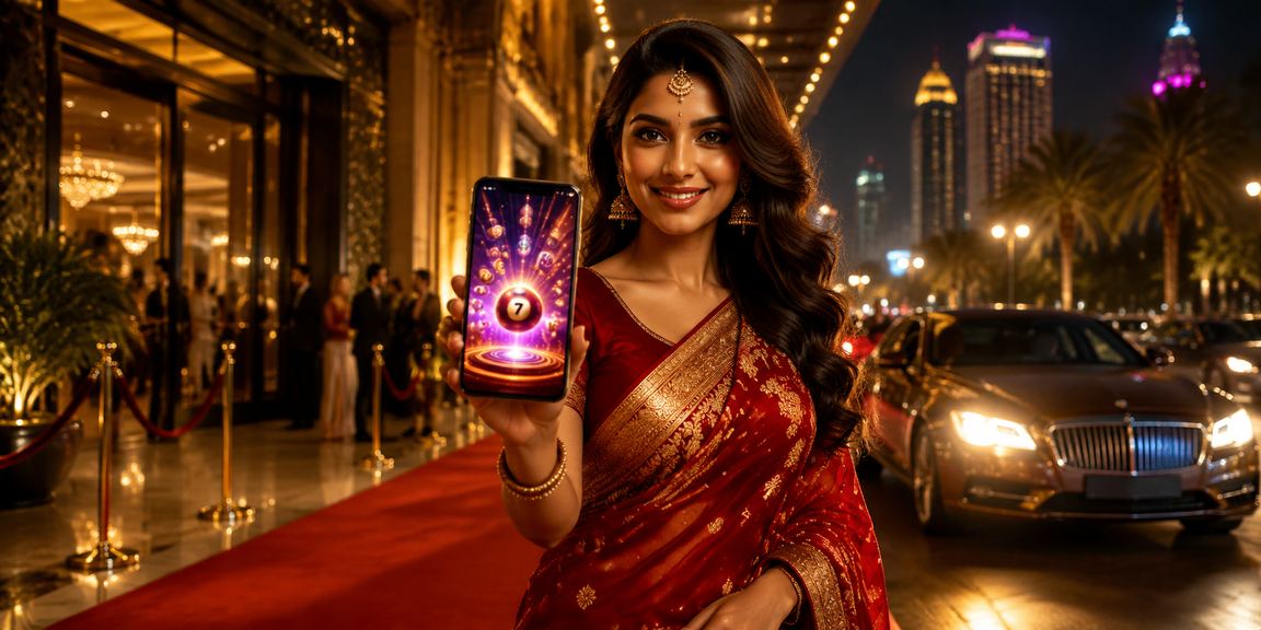 Colorful promotional lottery tickets with festive atmosphere