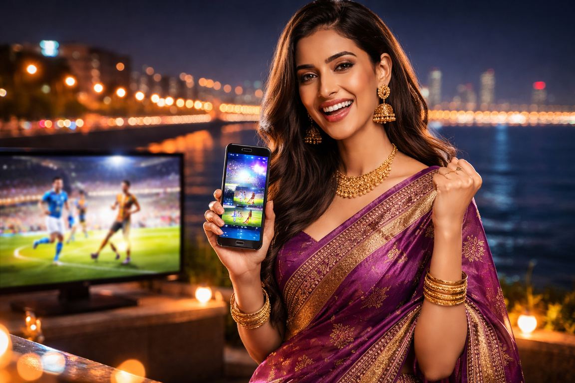 Mumbai Marine Drive with mobile casino app